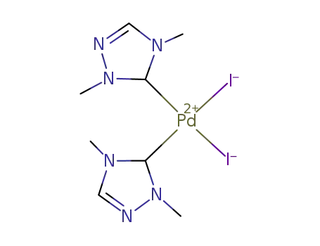 cis-diiodobis(1,4-dimethyl-4,5-dihydro-1H-1,2,4-triazol-5-ylidene)palladium(II)