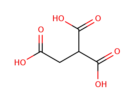 Molecular Structure of 922-84-9 (1,1,2-ETHANETRICARBOXYLIC ACID)