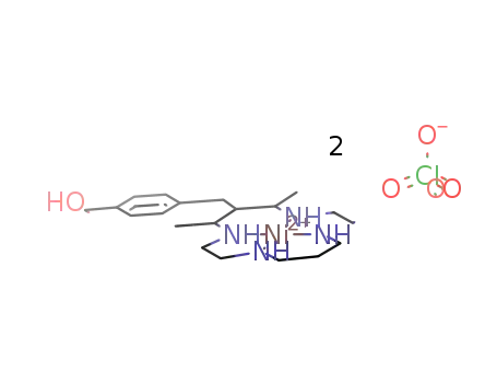 [(5,7-dimethyl-6-(p-hydroxymethylbenzyl)-1,4,8,11-tetraazacyclotetradecane)nickel(II)] perchlorate