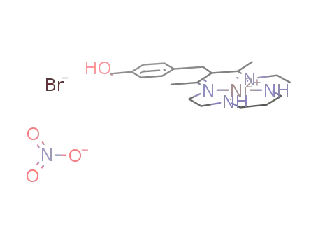 [(5,7-dimethyl-6-(p-hydroxymethylbenzyl)-1,4,8,11-tetraazacyclotetradeca-4,7-diene)nickel(II)] nitrate iodide