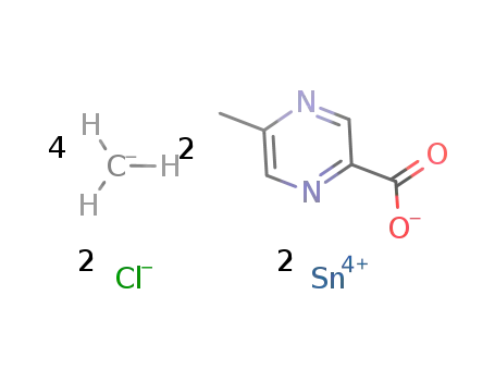 [(CH3)2Cl2Sn(2-methylpyrazine-5-acid(-1H))Sn(CH3)2(2-methylpyrazine-5-acid(-1H))]