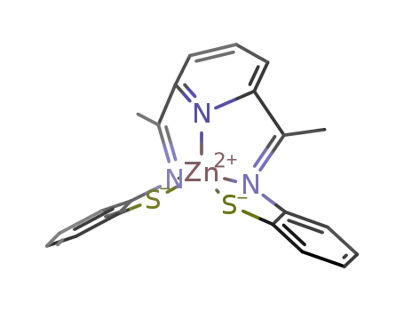 [2,6-bis(2-(2-mercaptophenyl)1-methyl-2-azaethenyl)pyridine]zinc(II)