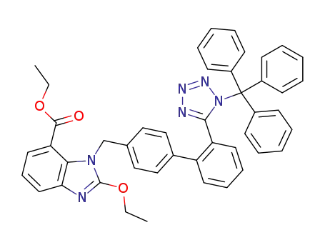 ethyl 2-ethoxy-1-{[2'-[1-(triphenylmethyl)-1H-tetrazol-5-yl]-1,1'-biphenyl-4-yl]methyl}-benzimidazole-7-carboxylate