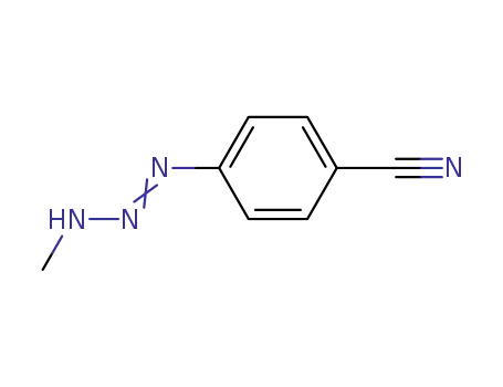 Molecular Structure of 51029-20-0 (Benzonitrile, 4-(3-methyl-1-triazenyl)-)