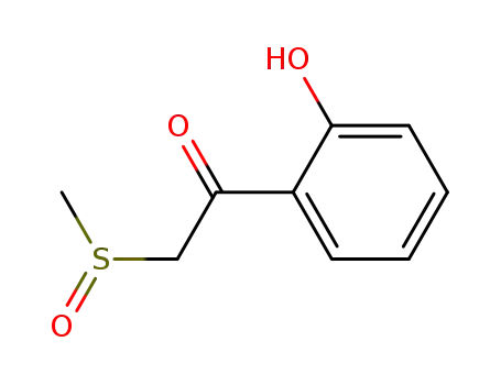 Molecular Structure of 16697-77-1 (Ethanone, 1-(2-hydroxyphenyl)-2-(methylsulfinyl)-)