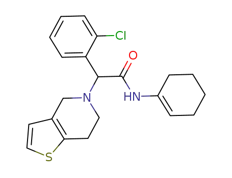2-(2-chlorophenyl)-N-cyclohex-2-enyl-2-(6,7-dihydro-4H-thieno[3,2-c]pyridin-5-yl)acetamide