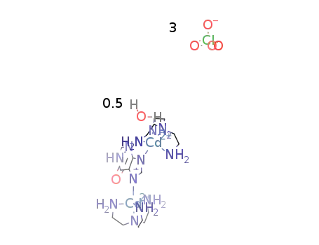 [(Cd(tris(2-aminoethyl)amine))2(hypoxanthinato)](ClO4)3*0.5H2O