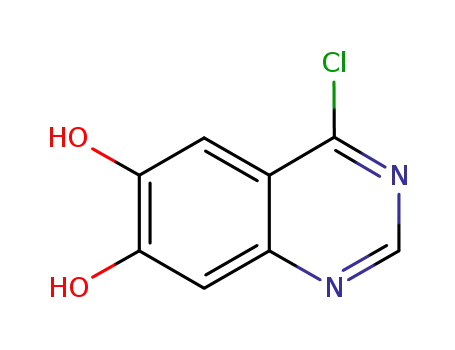 Molecular Structure of 1145671-36-8 (4-Chloroquinazoline-6,7-diol)