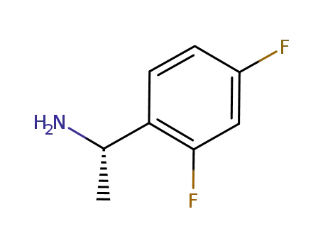 Molecular Structure of 845252-02-0 (Benzenemethanamine, 2,4-difluoro-a-methyl-, (aS)-)