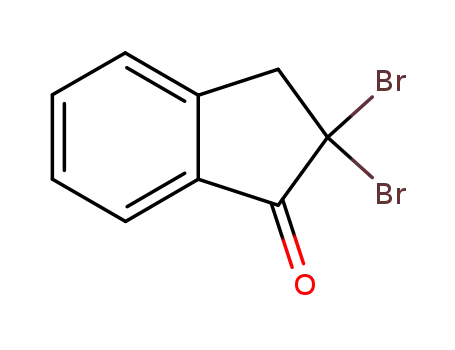 Molecular Structure of 7749-02-2 (2,2-DIBROMO-1-INDANONE)