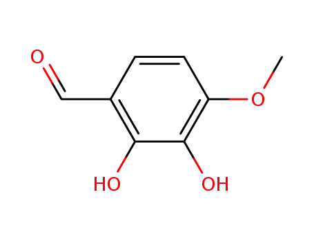 Molecular Structure of 4055-69-0 (2,3-DIHYDROXY-4-METHOXYBENZALDEHYDE)