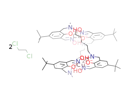 bis(N,N'-dimethyl-N,N'-hexamethylenedi(3-hydroxyiminomethyl-2-hydroxy-5-tert-butylbenzylamino))dicopper(II) - 1,2-dichloroethane (1/2)