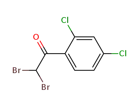 Molecular Structure of 24123-68-0 (Ethanone, 2,2-dibromo-1-(2,4-dichlorophenyl)-)