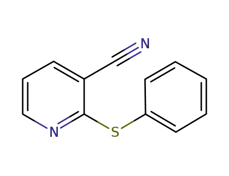Molecular Structure of 35620-68-9 (2-(PHENYLTHIO)NICOTINONITRILE)
