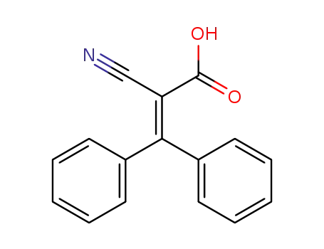 Molecular Structure of 10380-41-3 (2-Cyano-3,3-diphenylpropenoic acid)