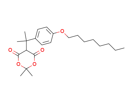 2,2-dimethyl-5-(2-(4-(octyloxy)phenyl)propan-2-yl)-1,3-dioxane-4,6-dione