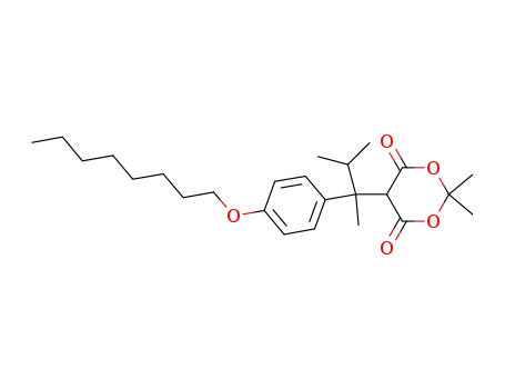 2,2-dimethyl-5-(3-methyl-2-(4-(octyloxy)phenyl)butan-2-yl)-1,3-dioxane-4,6-dione