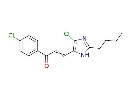 1-(4-chlorophenyl)-3-(2-butyl-4-chloro-1H-imidazol-5-yl)-2-propen-1-one