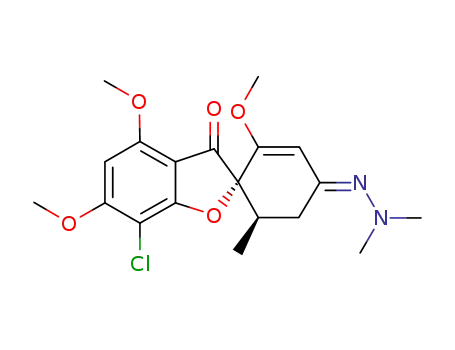 (2S,6'R, E)-(7-chloro-4,6-dimethoxy-benzofuran-3-one)-2-spiro-1'-(2'-methoxy-6'-methyl-cyclohex-2'-en-4'-on-4'-dimethylhydrazine)