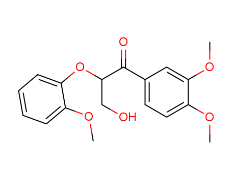 1-Propanone,
1-(3,4-dimethoxyphenyl)-3-hydroxy-2-(2-methoxyphenoxy)-