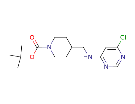 4-[(6-클로로-피리미딘-4-일라미노)-메틸]-피페리딘-1-카르복실산 tert-부틸 에스테르, 98+% C15H23ClN4O2, 분자량 326.82