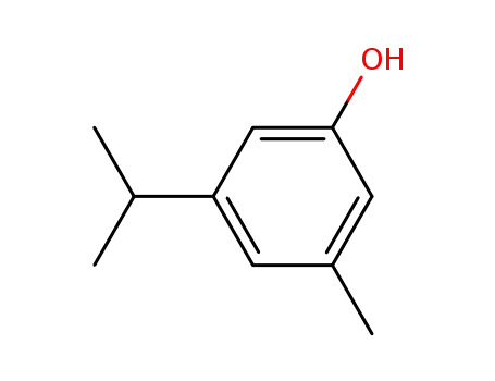 Molecular Structure of 3228-03-3 (5-ISOPROPYL-3-METHYLPHENOL)