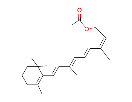 Molecular Structure of 34356-31-5 (13-cis-retinyl acetate)