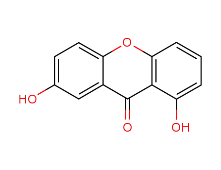 Molecular Structure of 529-61-3 (3,6-DIHYDROXYXANTHONE)
