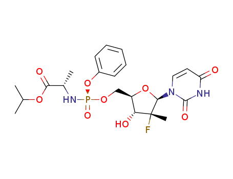 (S)-2-{(R)-[(2R,3R,4R,5R)-5-(2,4-dioxo-3,4-dihydro-2H-pyrimidin-1-yl)-4-fluoro-3-hydroxy-4-methyltetrahydrofuran-2-ylmethoxy](phenoxy)phosphorylamino}propionic acid isopropyl ester