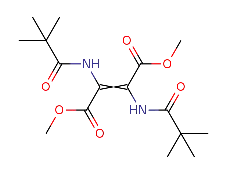 Molecular Structure of 498572-95-5 (2-Butenedioic acid, 2,3-bis[(2,2-dimethyl-1-oxopropyl)amino]-, dimethyl
ester)