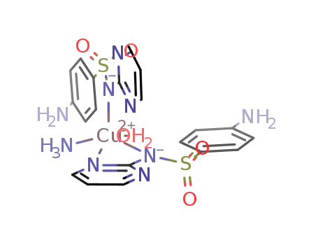 [Cu(sulfadiazine(1-))2(H2O)(NH3)]
