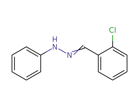 Molecular Structure of 34158-76-4 (Benzaldehyde, 2-chloro-, phenylhydrazone)