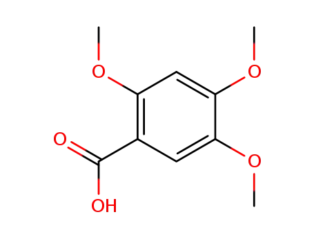 Molecular Structure of 490-64-2 (2,4,5-Trimethoxybenzoic acid)