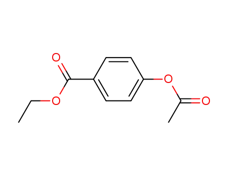 Molecular Structure of 13031-45-3 (Benzoic acid,4-(acetyloxy)-, ethyl ester)