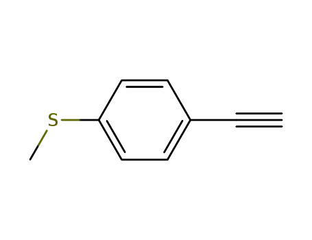 Molecular Structure of 56041-85-1 (Benzene, 1-ethynyl-4-(methylthio)-)