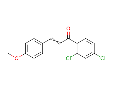 Molecular Structure of 402939-95-1 (2-Propen-1-one, 1-(2,4-dichlorophenyl)-3-(4-methoxyphenyl)-)