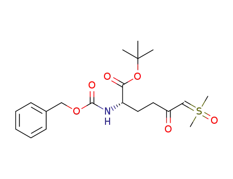 (S)-tert-butyl 2-(benzyloxycarbonylamino)-5-oxo-6-dimethylsulfoxonium hexanoate