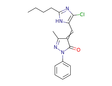 3-(2-butyl-4-chloro-1H-imidazol-5-yl-methylene)-4-methyl-1-phenyl-1H-pyrrol-2(3H)one