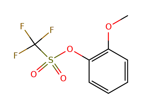 Molecular Structure of 59099-58-0 (Methanesulfonic acid, trifluoro-, 2-methoxyphenyl ester)