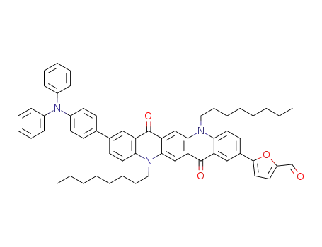 5-{9-[4-(diphenylamino)phenyl]-5,12-dioctyl-7,14-dioxo-5,7,12,14-tetrahydroquinolino[2,3-b]acridin-2-yl}furan-2-carbaldehyde