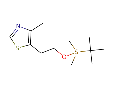 Molecular Structure of 273939-32-5 (Thiazole, 5-[2-[[(1,1-dimethylethyl)dimethylsilyl]oxy]ethyl]-4-methyl-)