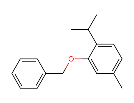 Molecular Structure of 69455-01-2 (2-(benzyloxy)-4-methyl-1-(propan-2-yl)benzene)