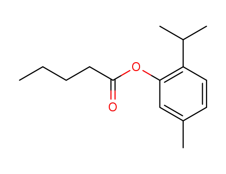 Molecular Structure of 80356-10-1 (Pentanoic acid, 5-methyl-2-(1-methylethyl)phenyl ester)