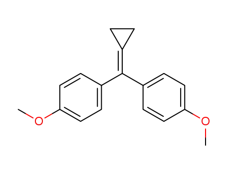 Molecular Structure of 28228-81-1 (Benzene, 1,1'-(cyclopropylidenemethylene)bis[4-methoxy-)