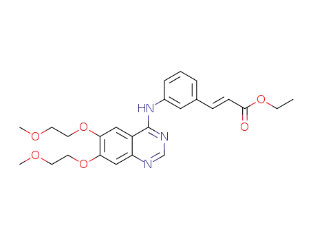 ethyl (E)-3-(3-((6,7-bis(2-methoxyethoxy)quinazolin-4-yl)amino)phenyl)acrylate