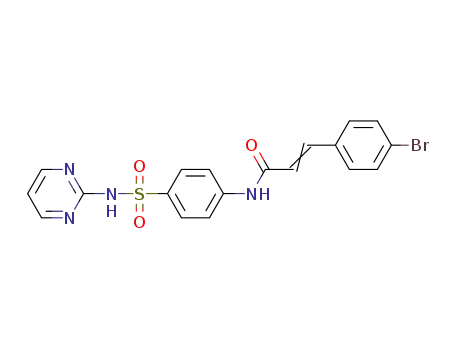 N-[4-(pyrimidin-2-yl-sulfamoyl)phenyl]4-bromocinnamamide