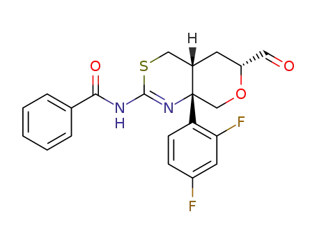 N-[(4aR,6R,8aS)-8a-(2,4-difluorophenyl)-6-formyl-4,4-a,5,6,8,8a-hexahydropyrano[3,4-d][1,3]thiazin-2-yl]benzamide