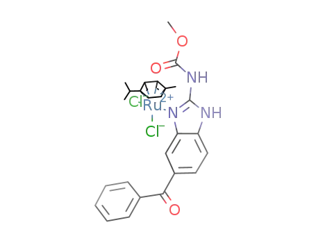 [Ru(η6-p-cymene)Cl2(mebendazole)]