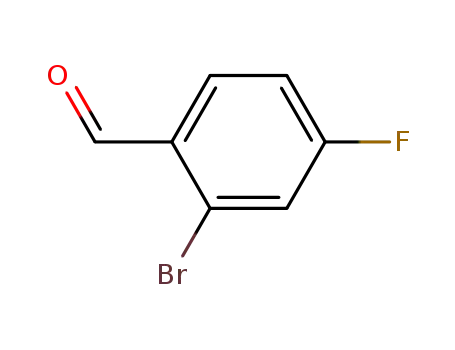 Molecular Structure of 59142-68-6 (2-Bromo-4-fluorobenzaldehyde)
