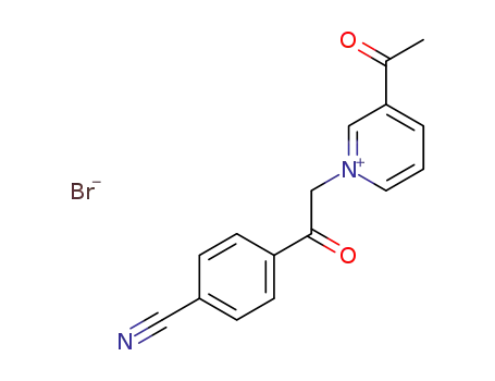 3-acetyl-1-(2-(4-cyanophenyl)-2-oxoethyl)pyridinium bromide